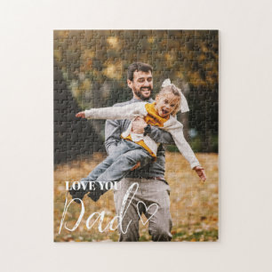Personalised Love You Dad Photo Jigsaw Puzzle