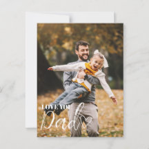 Personalised Love You Dad Photo