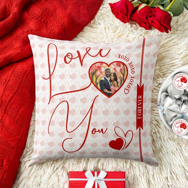 Personalised Love You Forever Valentine's Day Cushion (Creator Uploaded)