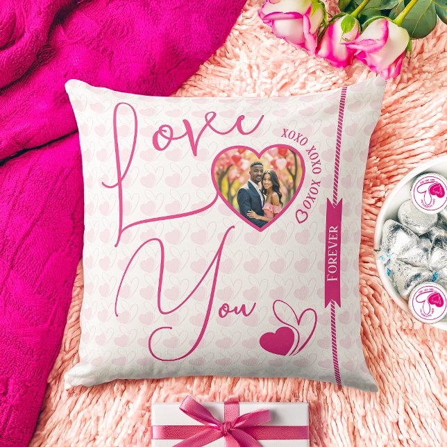 Personalised Love You Forever Valentine's Day Cushion (Creator Uploaded)