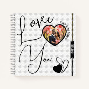 Personalised Love You Forever Valentine's Day Notebook