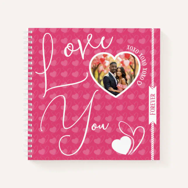 Personalised Love You Forever Valentine's Day Notebook | Zazzle