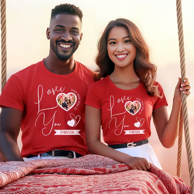 Personalised Love You Forever Valentine's Day T-Shirt (Creator Uploaded)