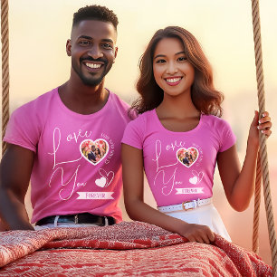 Personalised Love You Forever Valentine's Day T-Shirt