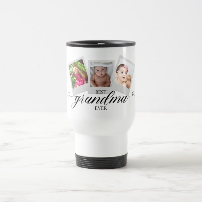 Personalised Love You Grandma BEST NANA Gifts Travel Mug (Center)