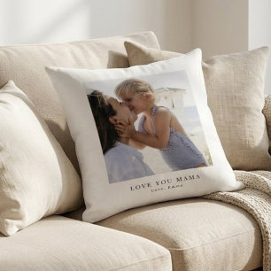 Personalised Love You Mama Photo Cushion