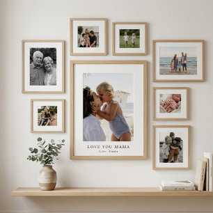 Personalised Love You Mama Photo Poster   Custom 