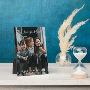 Personalised Love You Mimi Photo Handwritten  Plaque