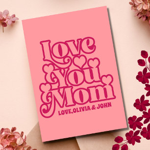 Personalised Love You Mum Mother's Day Photo Card