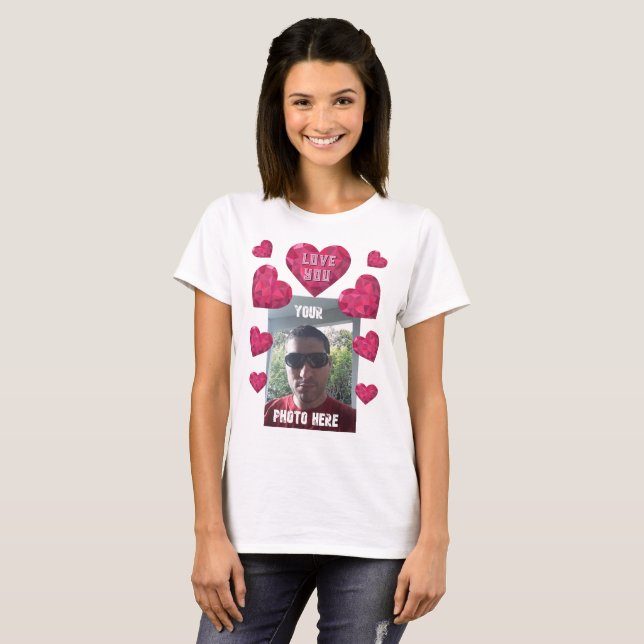 Personalised Love You Valentine 2.0 T-Shirt (Front Full)