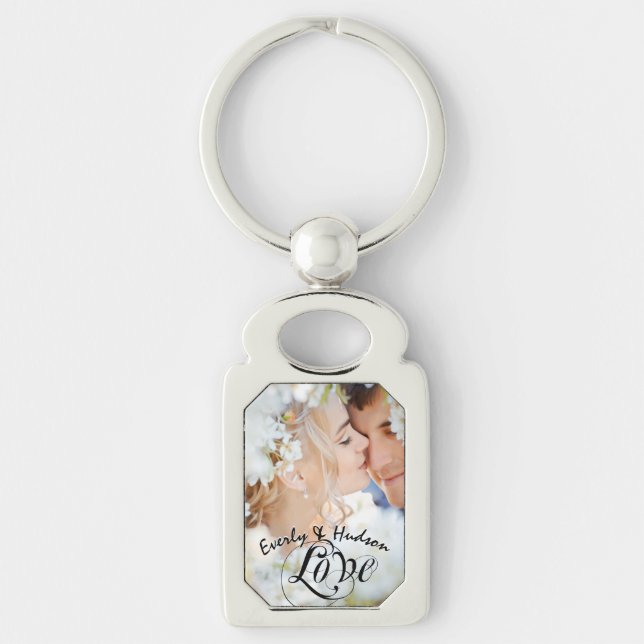 Personalised Love Your Photo Keychain (Front)