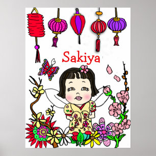 Personalised Loved, Blessed and Adored Fairy Poster