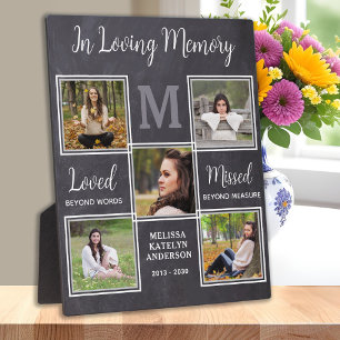 Personalised Loving Memory Unique Memorial Photo Plaque