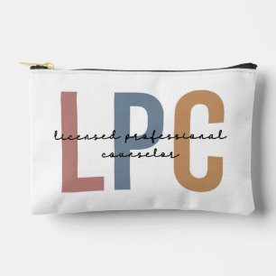 Personalised LPC Licensed Professional Counsellor Accessory Pouch