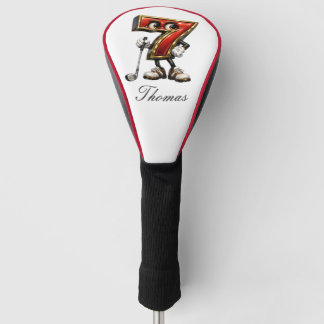 Personalised Lucky 7 Golf Head Cover