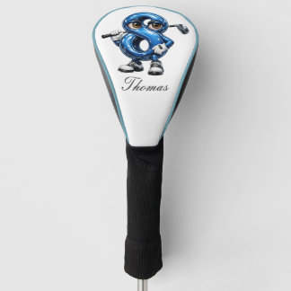 Personalised Lucky 8 Golf Head Cover