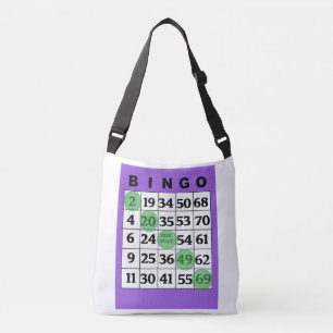 Personalised Lucky BINGO Bag with Purple Card
