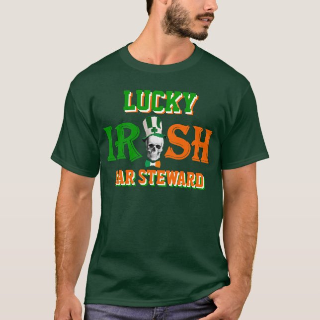 Personalised lucky Irish St Patrick's day T-Shirt (Front)