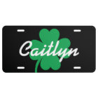 Personalised Lucky Shamrock Custom Name V03