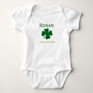 Personalised Lucky to be Irish Baby Body Suit Gift Bodysuit