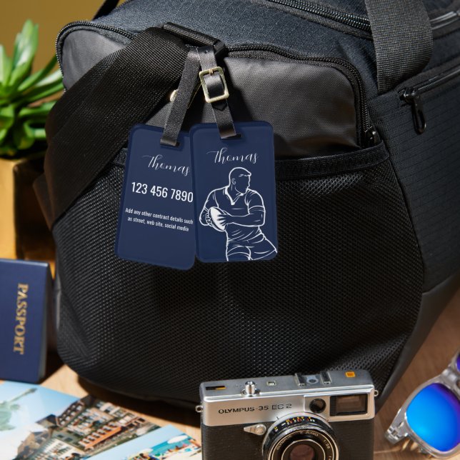 Personalised Luggage Tag (Front & Back)
