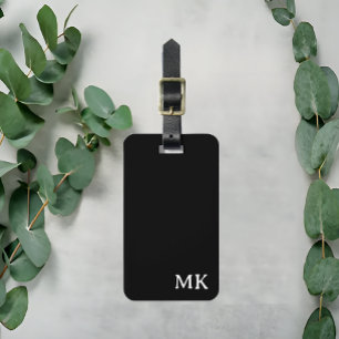 Personalised Luggage Tag,  Bridesmaid Gift Black Luggage Tag