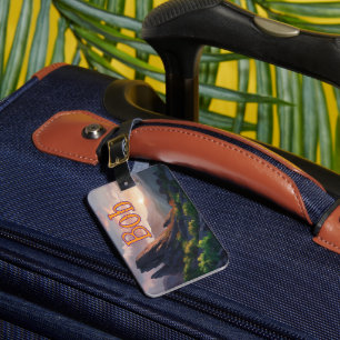 Personalised Luggage Tag - Mountain View