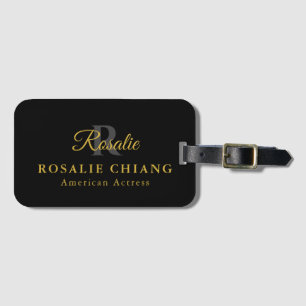 Personalised Luggage Tag – Name, Title & Monogram