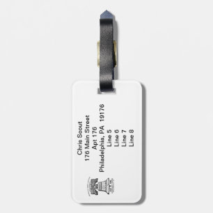Personalised Luggage Tag Style A - 176