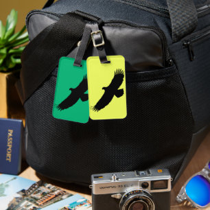 Personalised Luggage Tag with Flying Eagle
