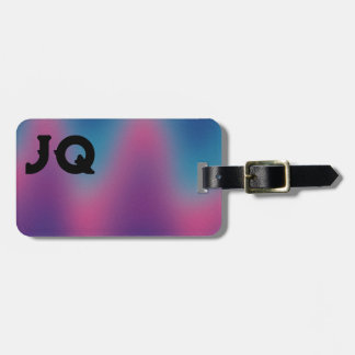 Personalised luggage tag with initals