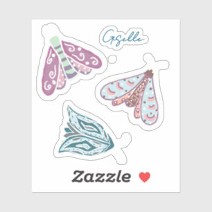 Personalised Luna Moth Sticker Sheet