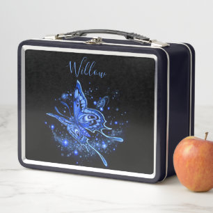 Personalised Lunar Moth Metal Lunch Box