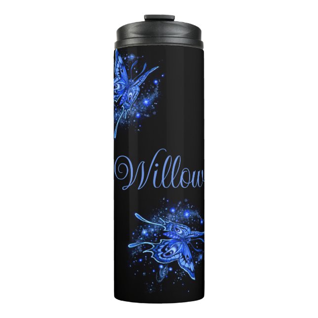 Personalised Lunar Moth Thermal Tumbler (Front)