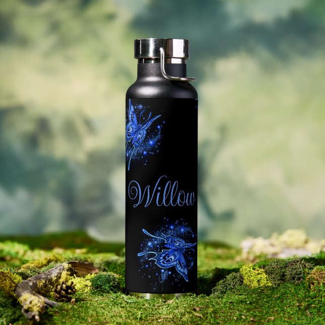 Personalised Lunar Moth  Water Bottle (Outdoor)