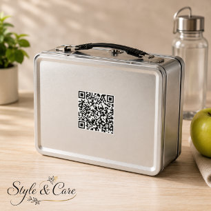 Personalised Lunchbox with Scannable QR Code