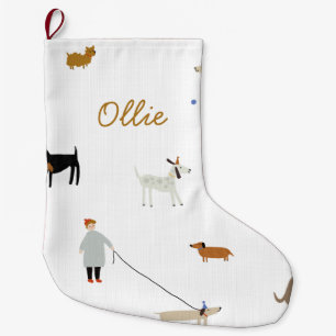 Personalised Luxe Dog Christmas Stocking