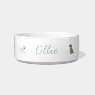 Personalised Luxe Dog Food Water Bowl