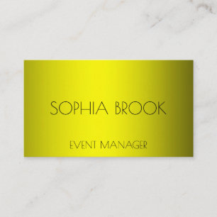 Personalised luxury bronze gold metallic foil business card