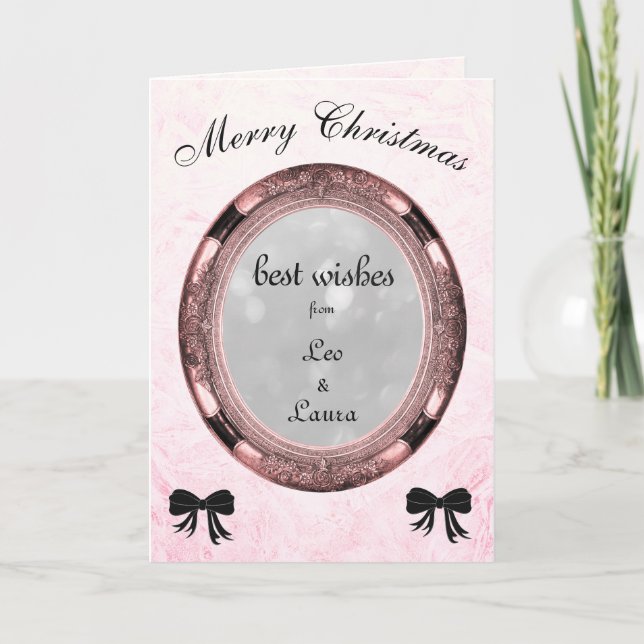 Personalised Luxury Christmas Holiday Card (Front)