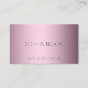 Personalised luxury dark silver metallic foil business card