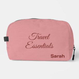 Personalised Luxury Deluxe Travel Kit Dopp Kit