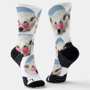 Personalised luxury dog pattern socks