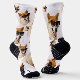 Personalised luxury dog pattern socks