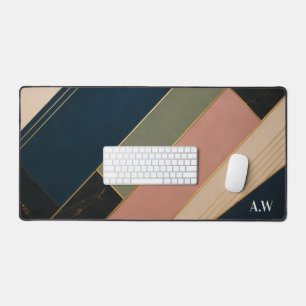 Personalised Luxury Geometric Desk Mat