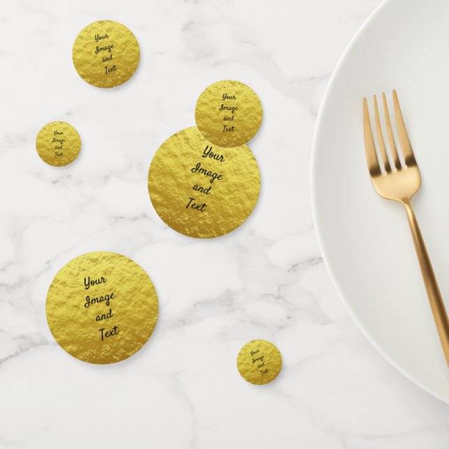 Personalised luxury golden foil confetti (Group)