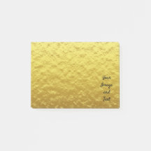 Personalised luxury golden foil