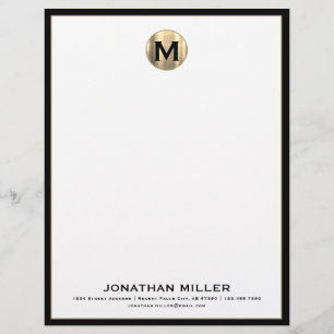 Personalised Luxury Monogram Letterhead