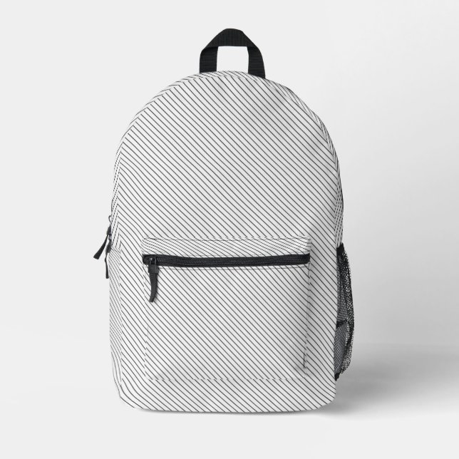 Personalised Luxury Pinstripe Backpack (Front)