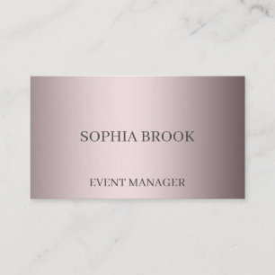 Personalised luxury silver metallic foil business card